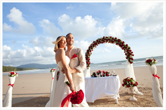 Phuket wedding beach setup